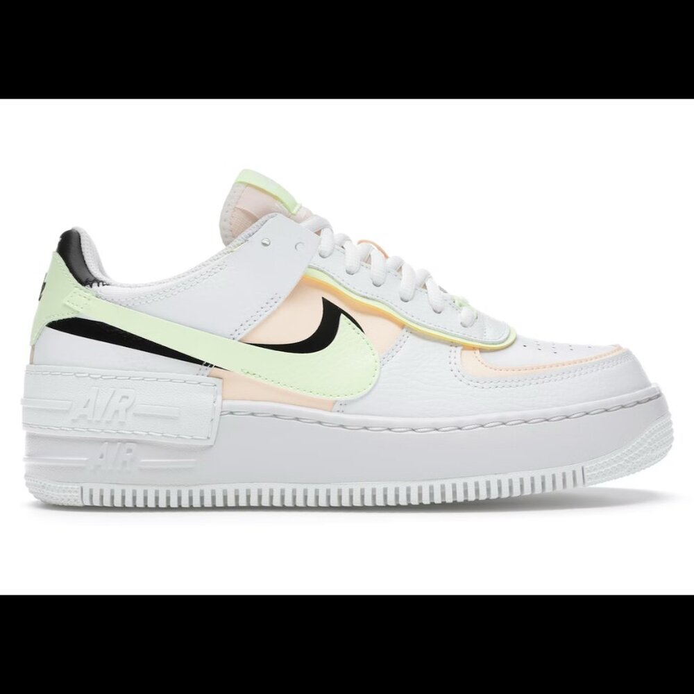 Nike Air Force 1 Low Shadow Summit White Barely Volt Crimson Tint (Women's)
